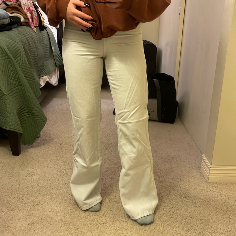 white jeans